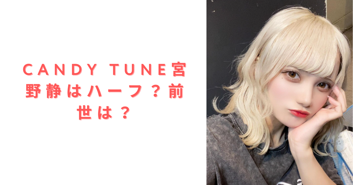 CANDY TUNE宮野静はハーフ？前世は？本名・年齢は？大学は？ - ゆるの